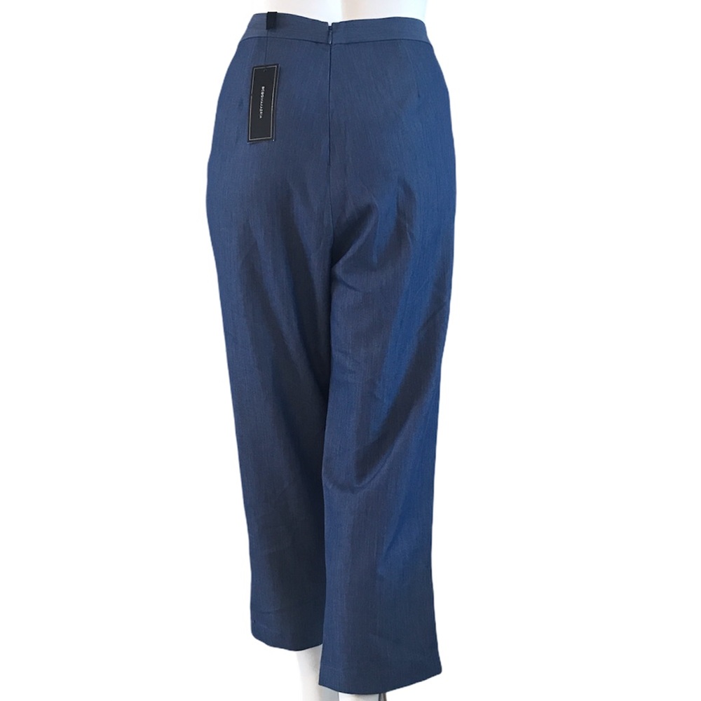 BCBGMaxAzria Blue Ankle Crop pants, Size 10 - Picture 4 of 11